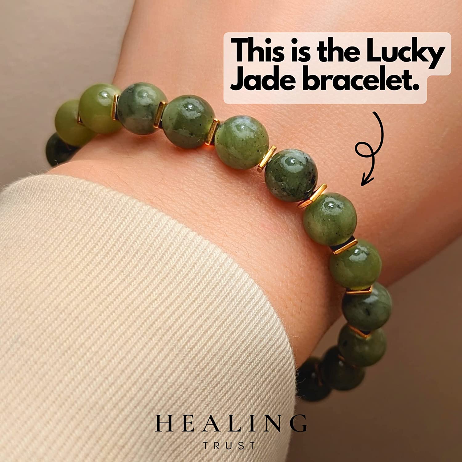 Green Jade Bracelet for Men Women Entrepreneur Business Luck, MONEY ATTRACTION Chakra Bracelets for Women, Bead Bracelets for Women, Maximum Money Wealth Abundance Bracelet, Prosperity Good Luck Feng Shui, Jade Bracelet Goals Manifestation Chakra Bracelet - Image 2